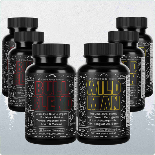 Wild Foods - Wild Man Herbal Stack - 3x - Man Stack (WM+BB) (Save $40!)