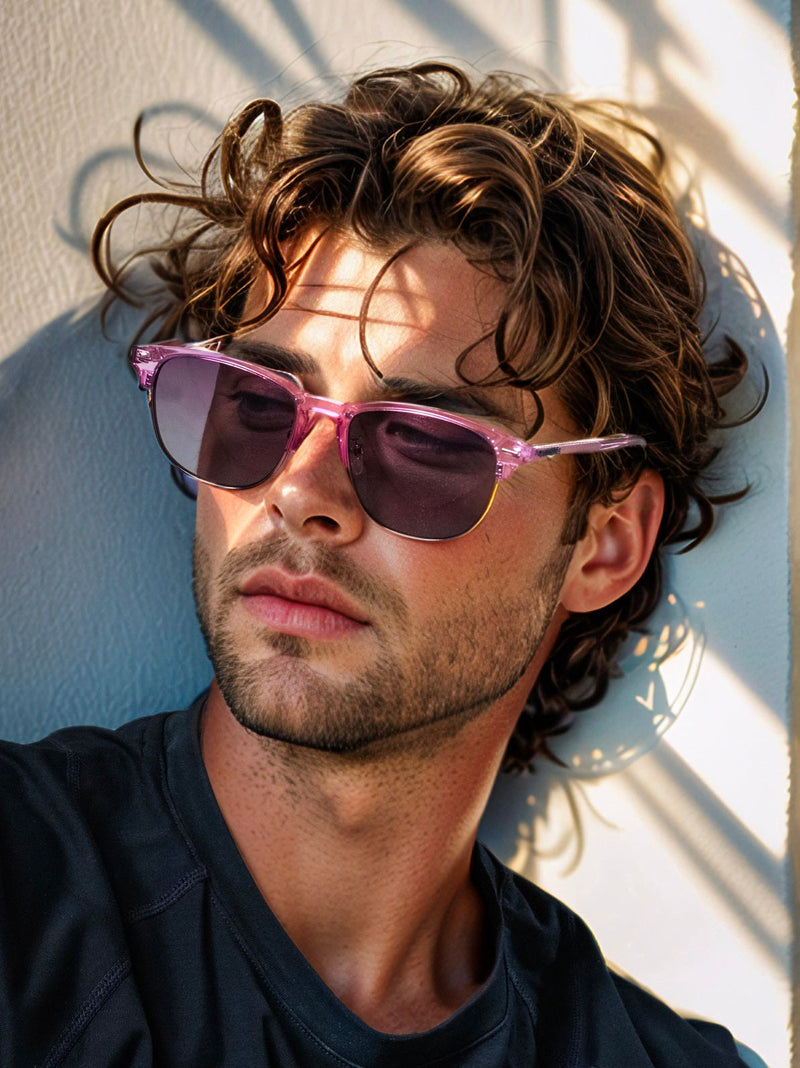 Load image into Gallery viewer, Clear Lilac Semi Rimless
