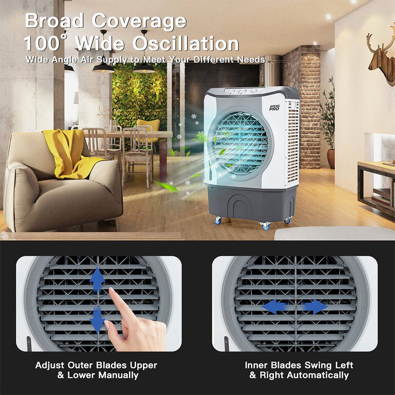 Load image into Gallery viewer, 4-In-1 Portable Indoor Outdoor Evaporative Air Cooling Fan, 9740 CFM (91025436)
