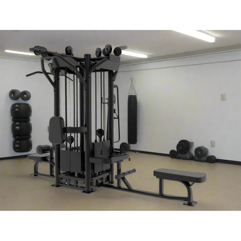 Load image into Gallery viewer, SFE - Commercial 4 Station Jungle Gym Machine with (4) Weight Stacks (New)
