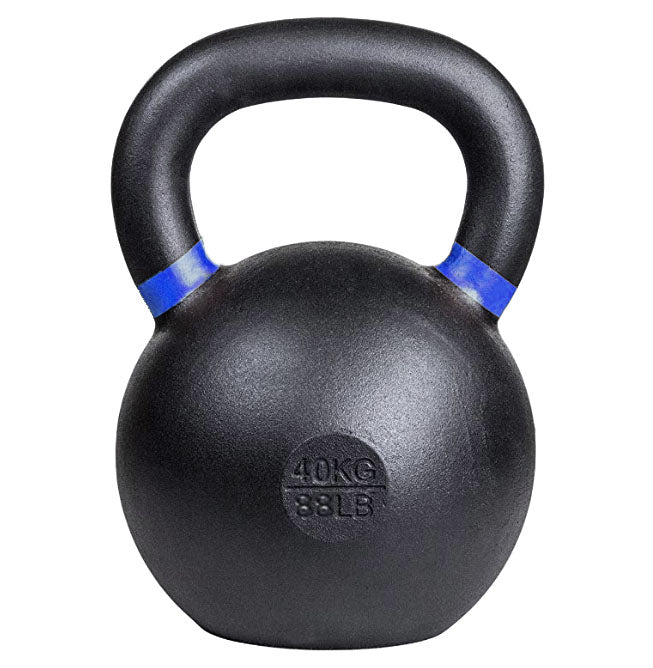 Load image into Gallery viewer, SoCal Kettlebellz - 40 kg (88 lb) Powder-Coated Cast-Iron Kettlebell – Black
