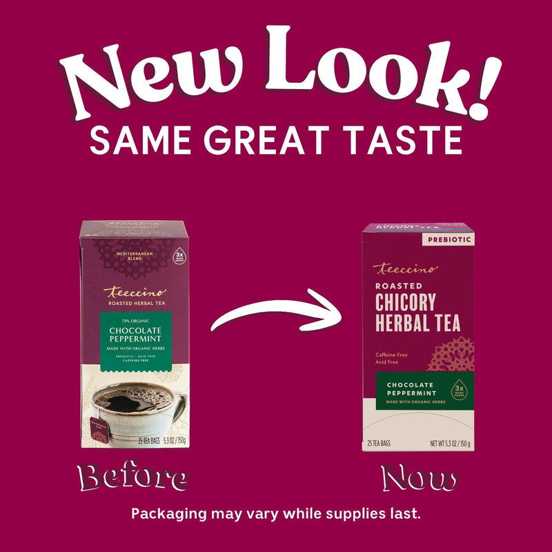 Load image into Gallery viewer, Teeccino - Chocolate Peppermint Roasted Herbal Tea
