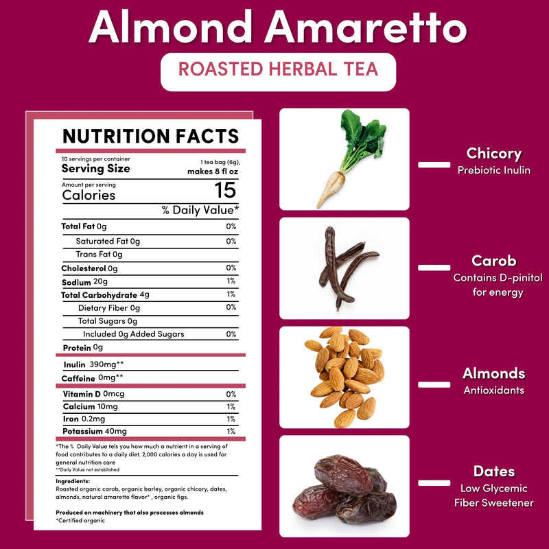 Load image into Gallery viewer, Teeccino - Almond Amaretto Roasted Herbal Tea
