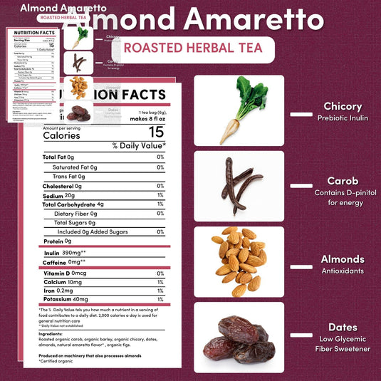 Teeccino - Almond Amaretto Roasted Herbal Tea