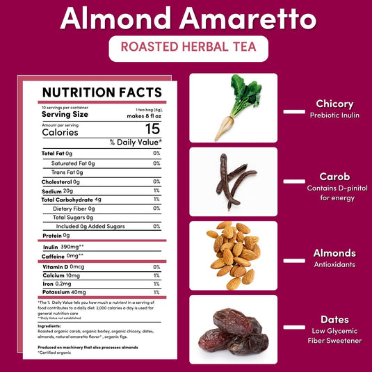 Teeccino - Almond Amaretto Roasted Herbal Tea