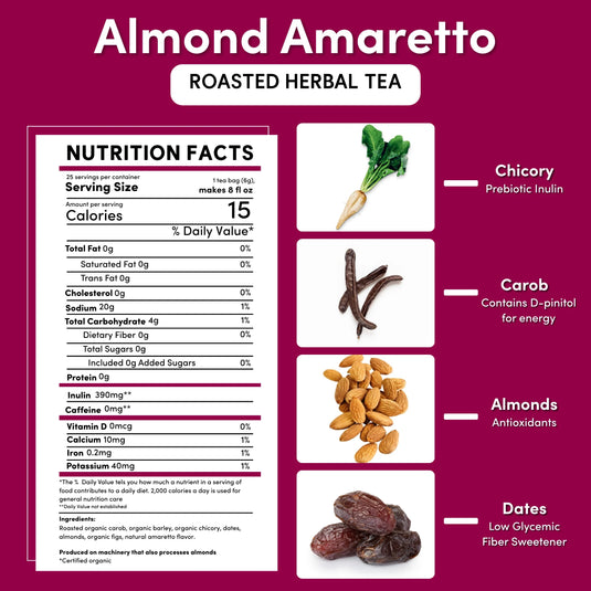 Teeccino - Almond Amaretto Roasted Herbal Tea