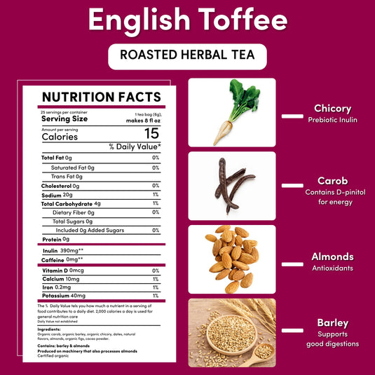 Teeccino - English Toffee Roasted Herbal Tea