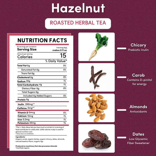 Teeccino - Hazelnut Roasted Herbal Tea