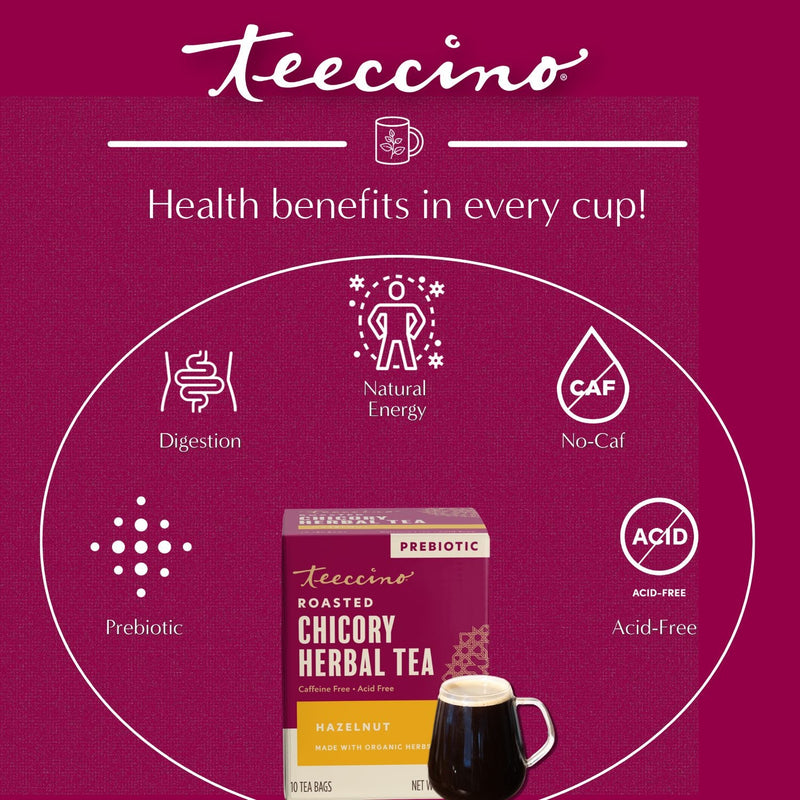 Load image into Gallery viewer, Teeccino - Hazelnut Roasted Herbal Tea
