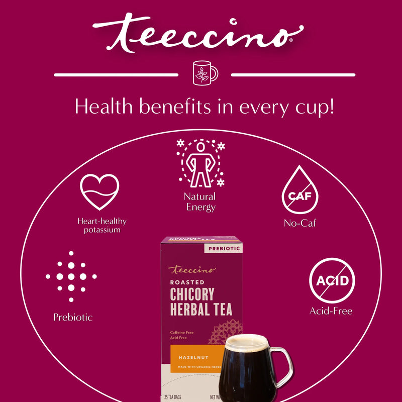 Load image into Gallery viewer, Teeccino - Hazelnut Roasted Herbal Tea
