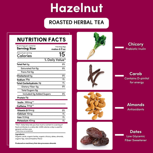 Teeccino - Hazelnut Roasted Herbal Tea