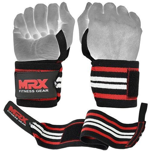 MRX - Power Weightlifting Wrist Wraps Premium Quality Bodybuilding Gym Workout Straps