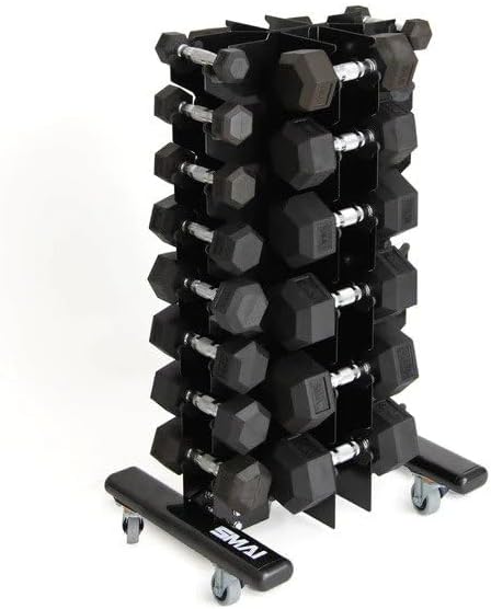 SMAI - Dumbbell Vertical Rack with Wheels - Dumbbell Rack