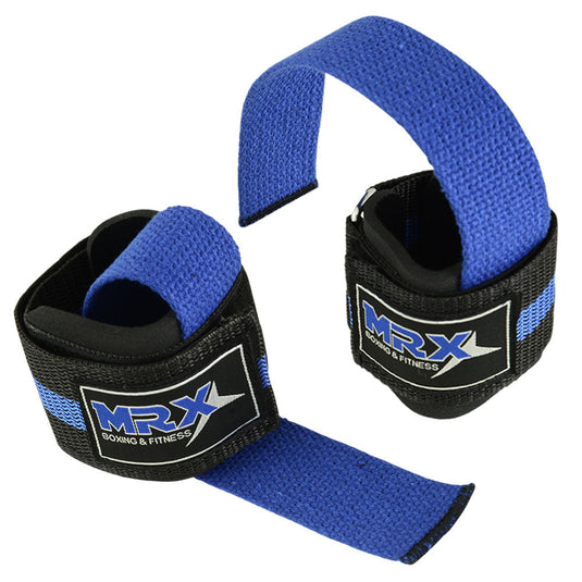 MRX Products - 2 Pairs MRX Weight Lifting Straps with Wrist Support for Men & Women Gym Workouts
