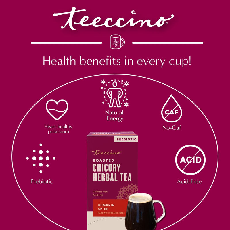 Load image into Gallery viewer, Teeccino - Pumpkin Spice Roasted Herbal Tea
