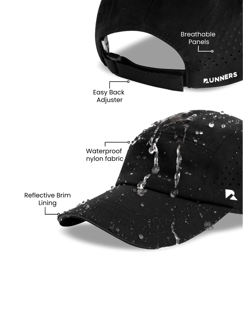 Load image into Gallery viewer, Runner&#39;s Athletics - Blackout 5-Panel Hat
