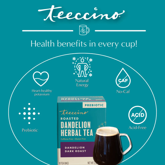 Teeccino - Dandelion Dark Roast Roasted Herbal Tea