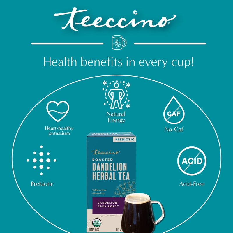 Load image into Gallery viewer, Teeccino - Dandelion Dark Roast Roasted Herbal Tea
