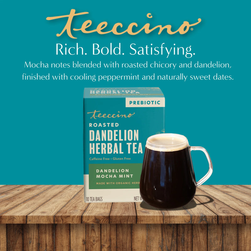 Load image into Gallery viewer, Teeccino - Dandelion Mocha Mint Roasted Herbal Tea

