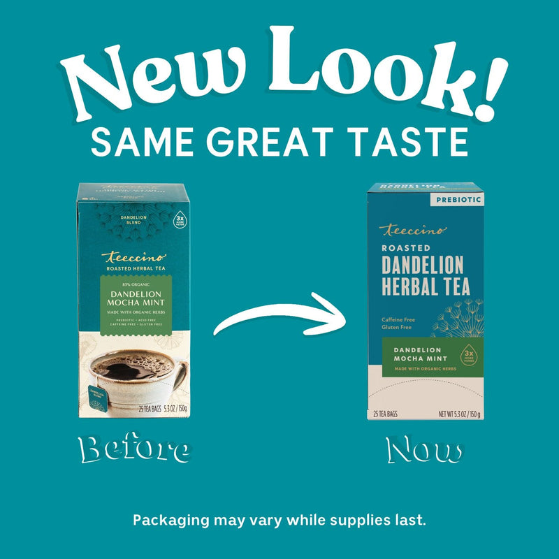 Load image into Gallery viewer, Teeccino - Dandelion Mocha Mint Roasted Herbal Tea
