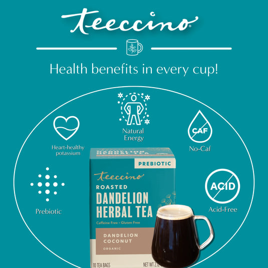 Teeccino - Dandelion Coconut Roasted Herbal Tea