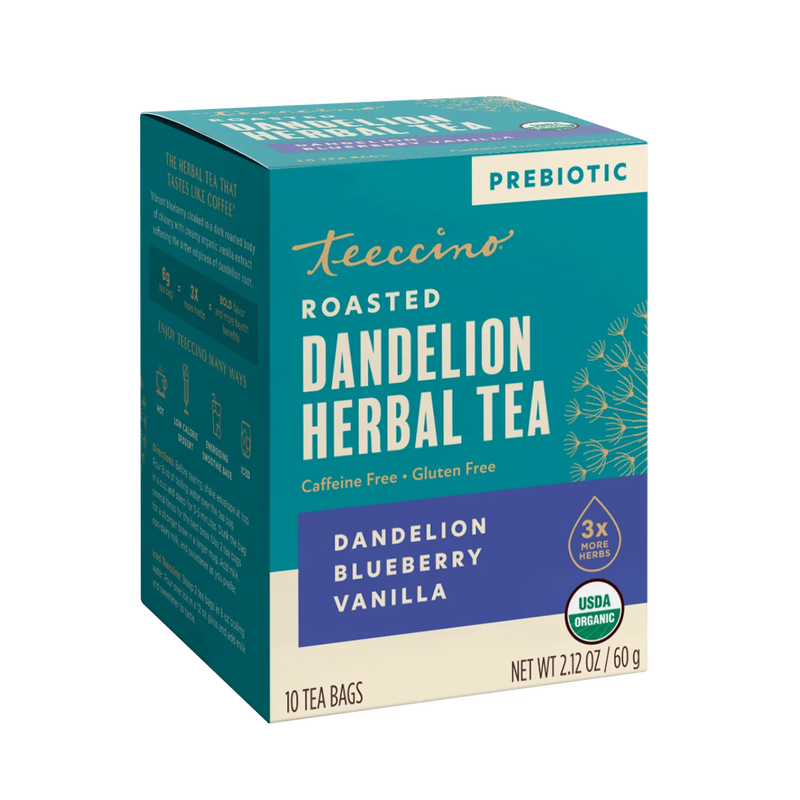 Load image into Gallery viewer, Teeccino - Dandelion Blueberry Vanilla Roasted Herbal Tea
