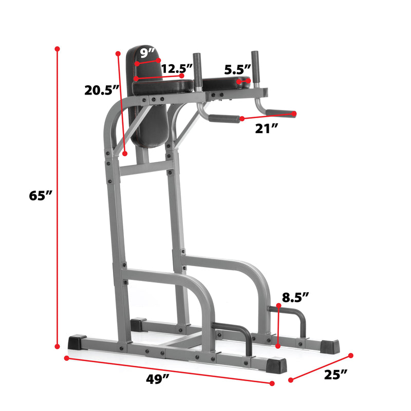 Load image into Gallery viewer, XMARK - Captain’s Chair Leg Raise w/ Dip Stand &amp; Push Up Station
