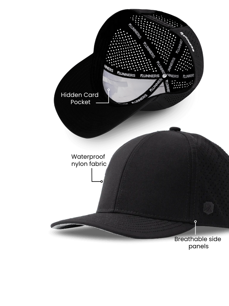 Load image into Gallery viewer, Runner&#39;s Athletics - Blackout Hat
