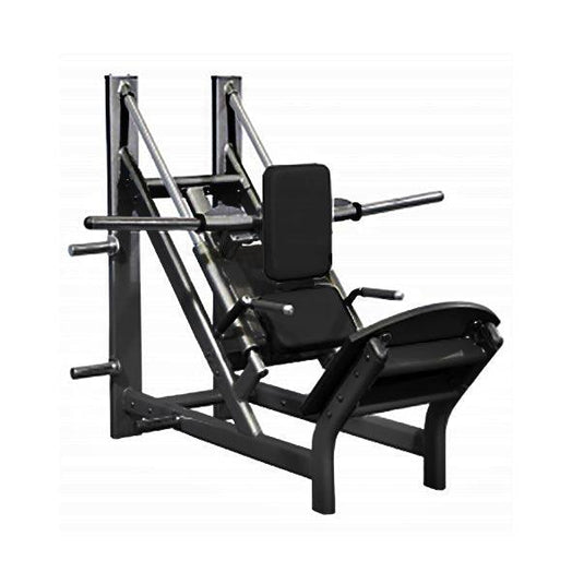 Muscle D Fitness - 45 Degree Linear Calf Hack Machine - Integrated Storage
