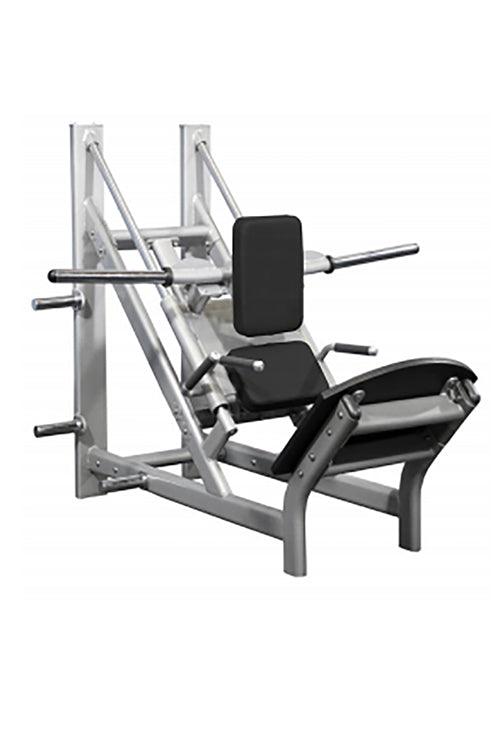 Muscle D Fitness - 45 Degree Linear Calf Hack Machine - Integrated Storage