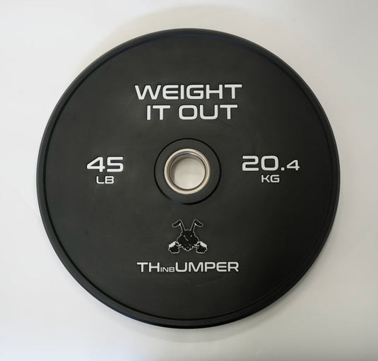 Weight It Out - 'Thumper' Thin Bumper Weight Plate Pairs. (Thinnest Bumper Plates Ever!)