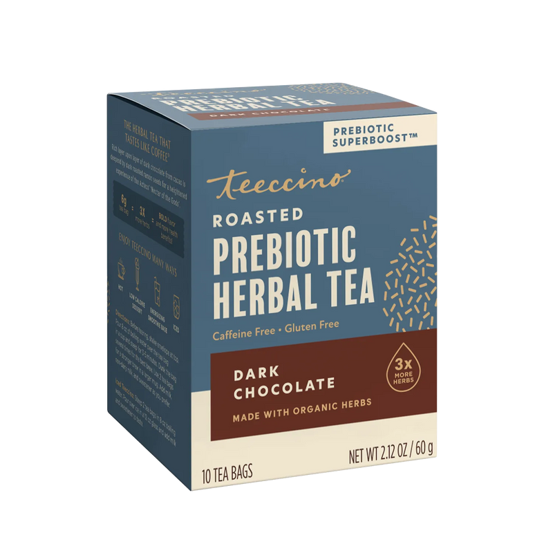 Load image into Gallery viewer, Teeccino - Dark Chocolate Prebiotic SuperBoost Herbal Tea
