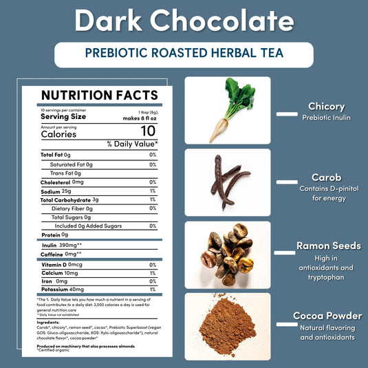 Teeccino - Dark Chocolate Prebiotic SuperBoost Herbal Tea