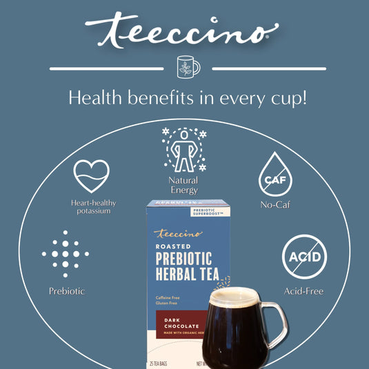 Teeccino - Dark Chocolate Prebiotic SuperBoost Herbal Tea