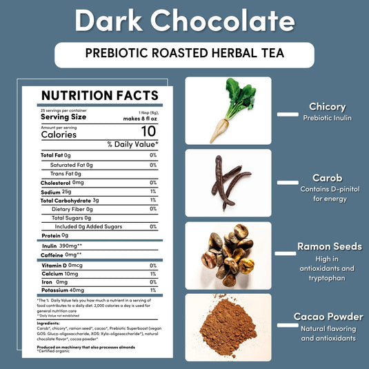Teeccino - Dark Chocolate Prebiotic SuperBoost Herbal Tea
