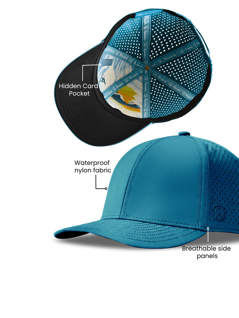 Load image into Gallery viewer, Runner&#39;s Athletics - Sea Foam Hat
