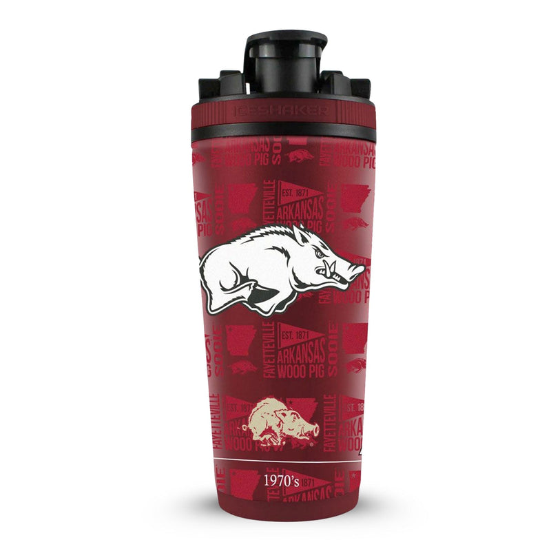 Load image into Gallery viewer, Ice Shaker - Officially Licensed University of Arkansas 26oz Ice Shaker

