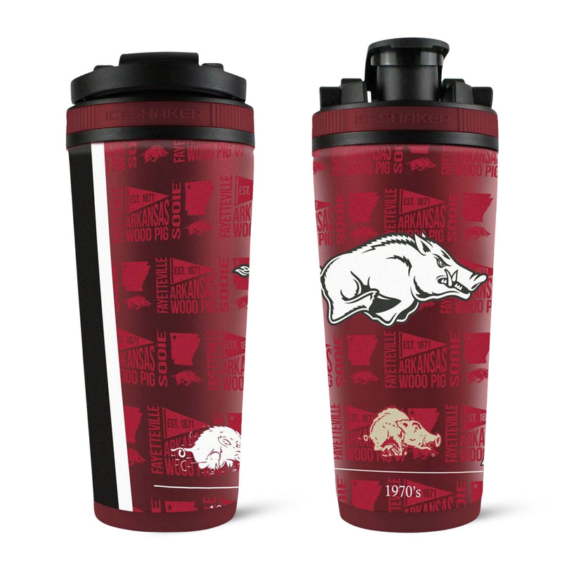 Load image into Gallery viewer, Ice Shaker - Officially Licensed University of Arkansas 26oz Ice Shaker
