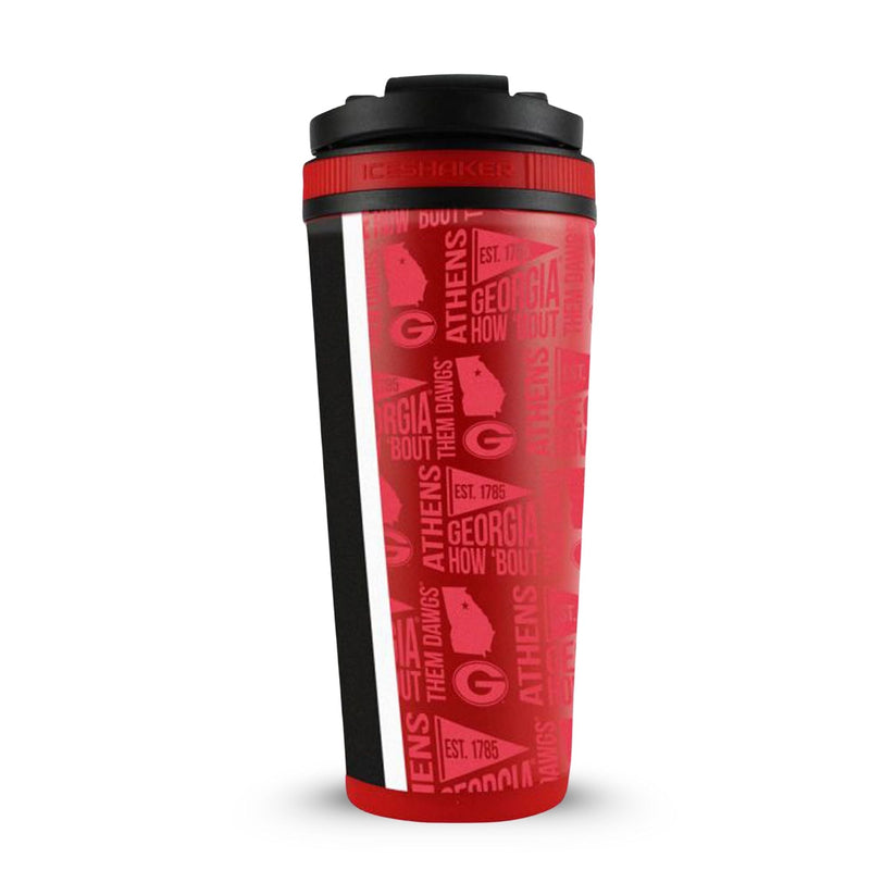 Load image into Gallery viewer, Ice Shaker - Officially Licensed University of Georgia 26oz Ice Shaker
