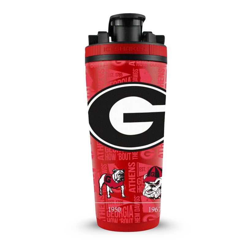 Load image into Gallery viewer, Ice Shaker - Officially Licensed University of Georgia 26oz Ice Shaker
