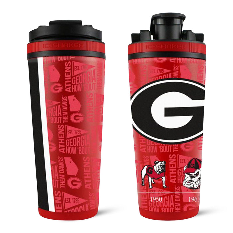Load image into Gallery viewer, Ice Shaker - Officially Licensed University of Georgia 26oz Ice Shaker
