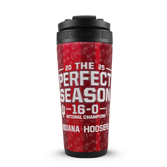 Ice Shaker - NCAA Indiana Hoosiers 2025 The Perfect Season 16-0 4D 26oz Ice Shaker