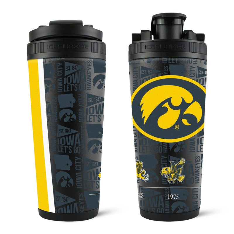 Load image into Gallery viewer, Ice Shaker - Officially Licensed University of Iowa 26oz Ice Shaker
