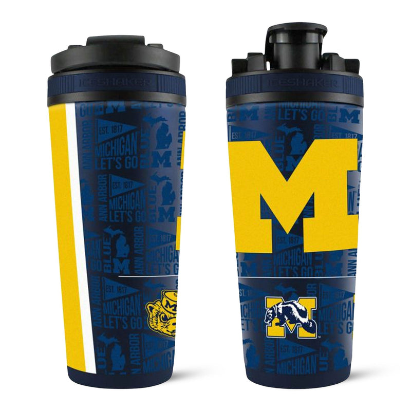 Load image into Gallery viewer, Ice Shaker - Officially Licensed University of Michigan 26oz Ice Shaker
