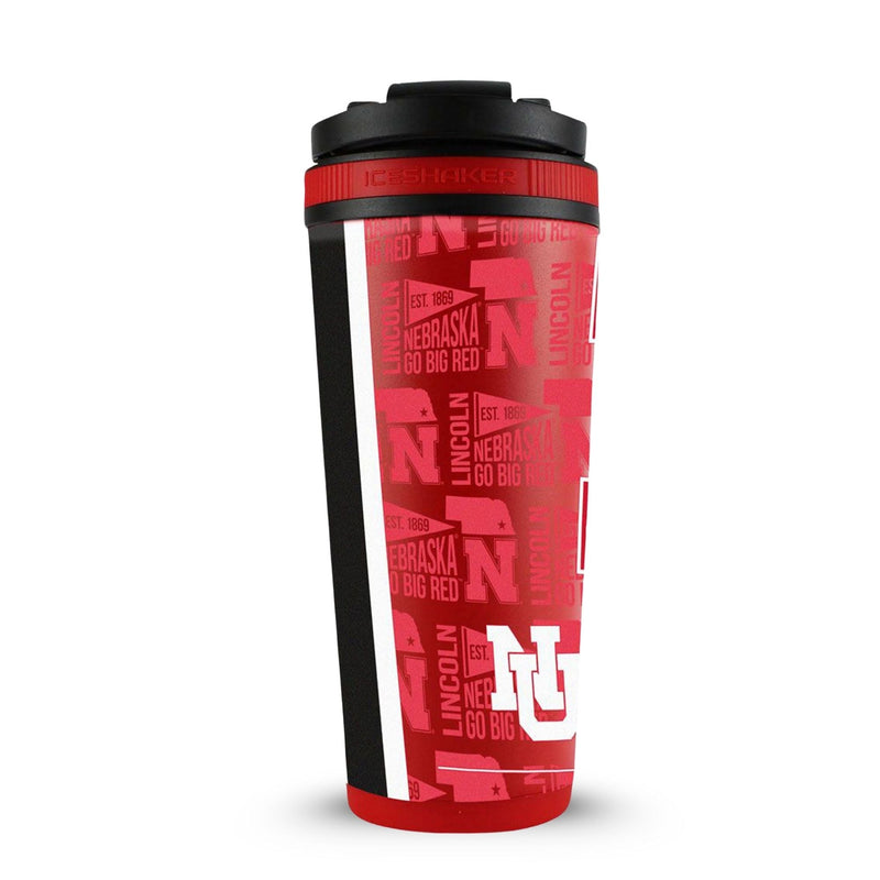 Load image into Gallery viewer, Ice Shaker - Officially Licensed University of Nebraska 26oz Ice Shaker
