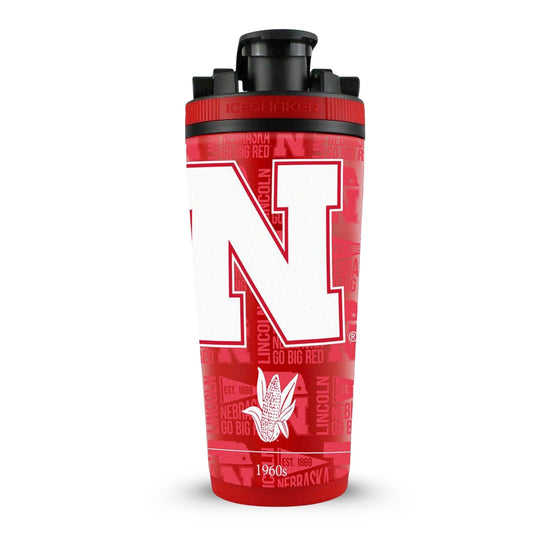 Ice Shaker - Officially Licensed University of Nebraska 26oz Ice Shaker