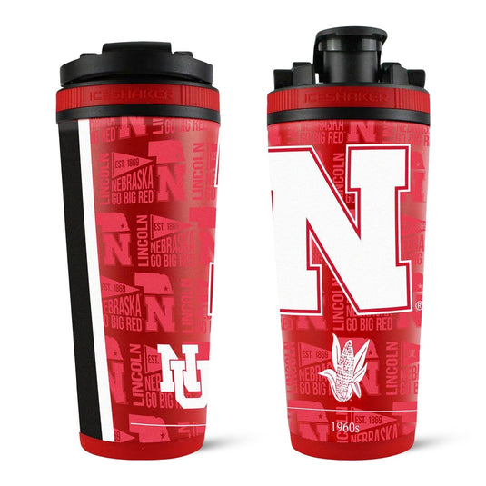 Ice Shaker - Officially Licensed University of Nebraska 26oz Ice Shaker