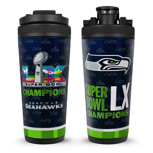 Ice Shaker - Seattle Seahawks Super Bowl LX Champions 26oz Ice Shaker