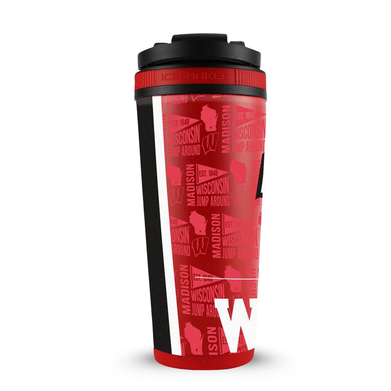 Load image into Gallery viewer, Ice Shaker - Officially Licensed University of Wisconsin 26oz Ice Shaker

