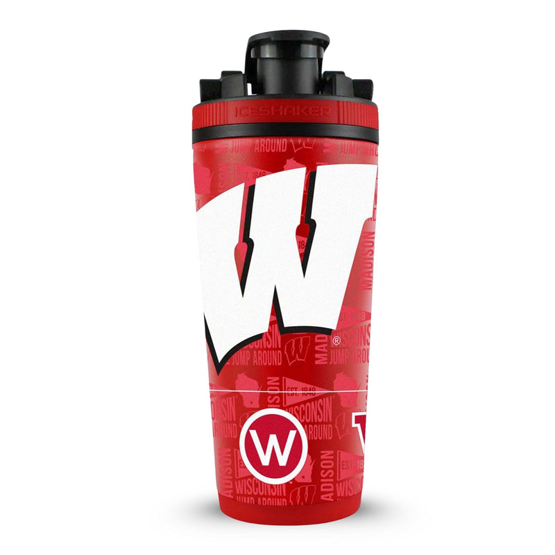 Load image into Gallery viewer, Ice Shaker - Officially Licensed University of Wisconsin 26oz Ice Shaker
